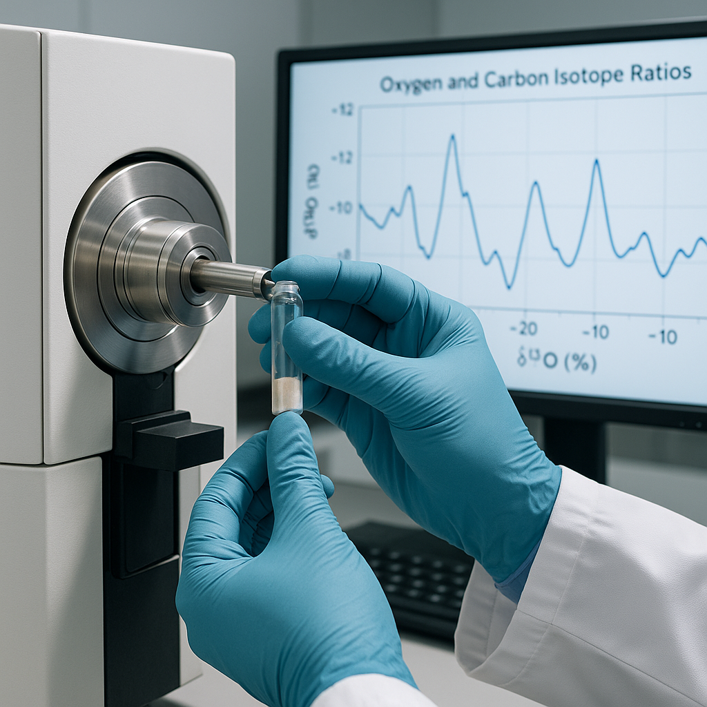Lab analysis of ancient bone collagen for isotope study