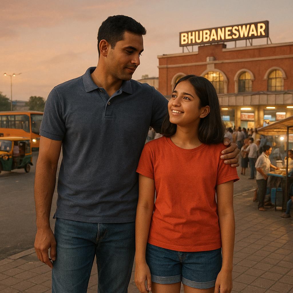 Busy Bhubaneswar railway station