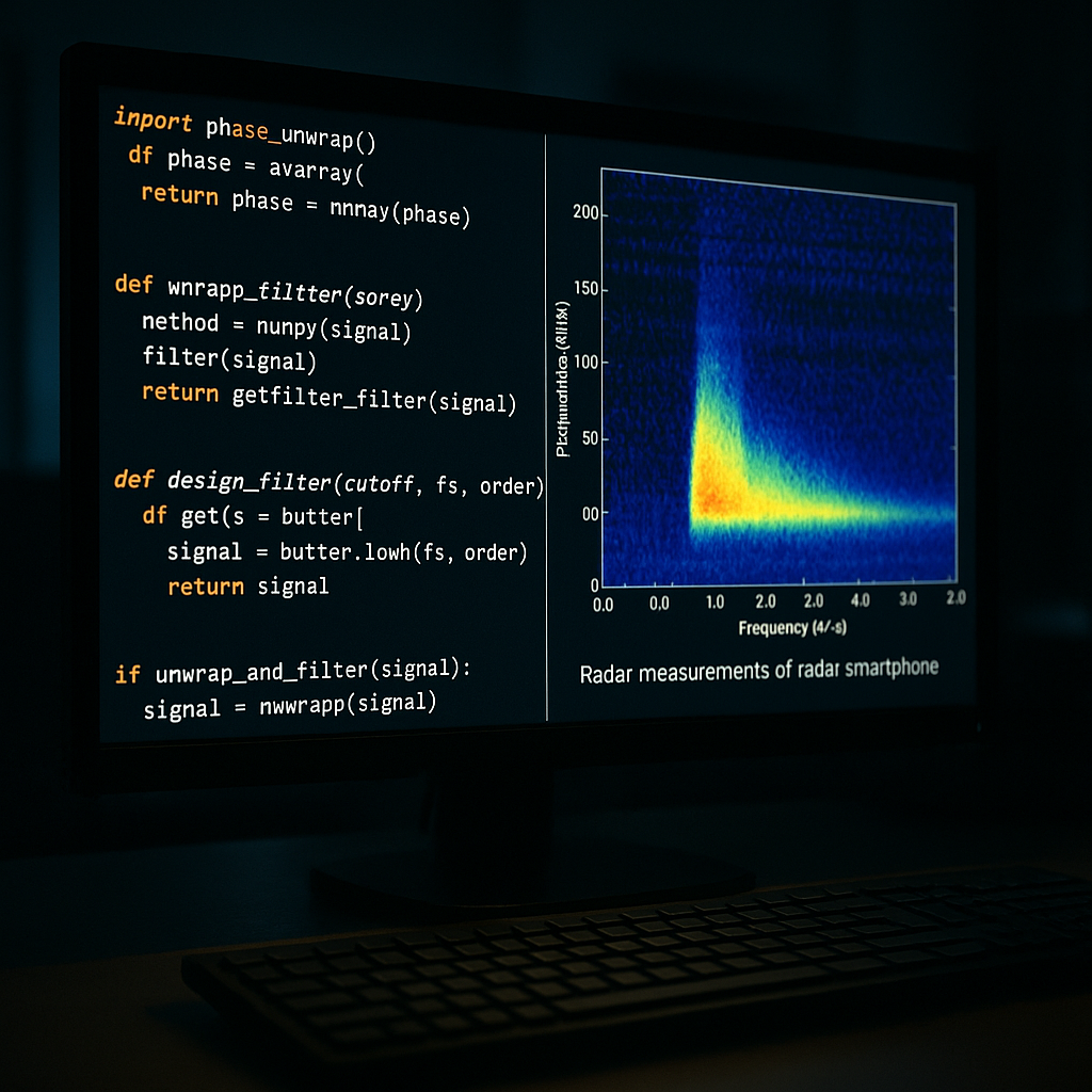 Signal processing of radar vibration data