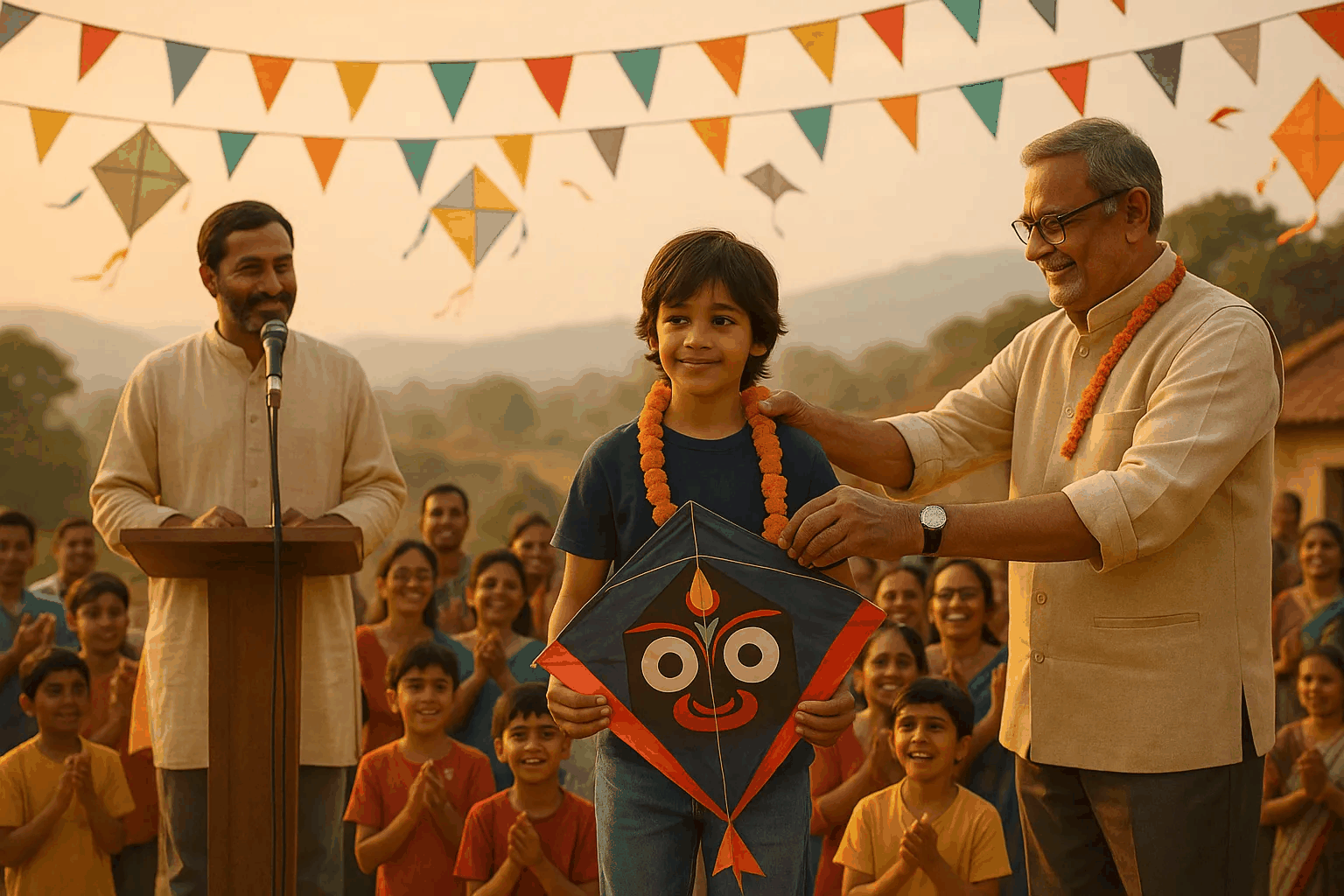 Sammi is recognized on stage