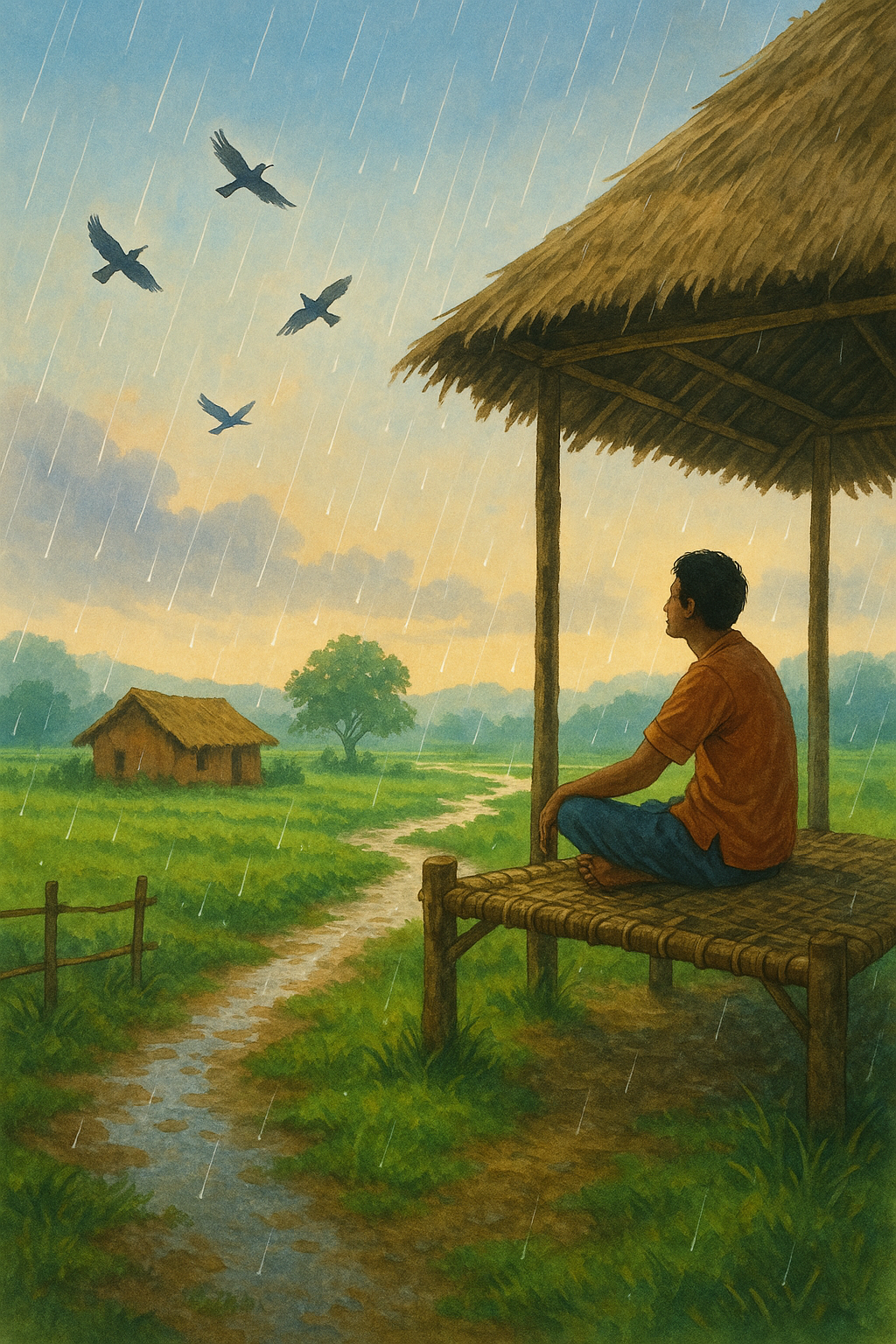 Rain In Vilage