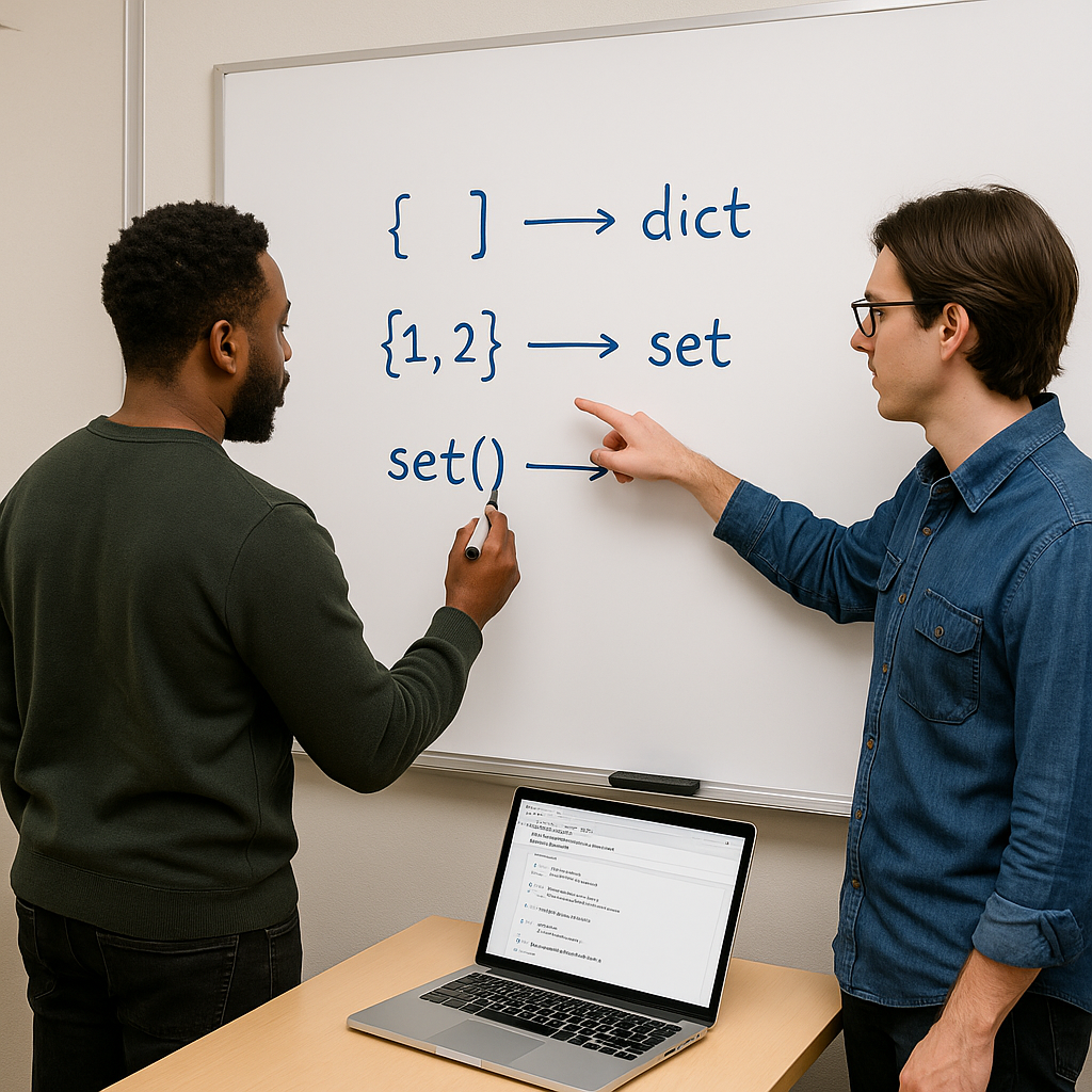 Whiteboard discussion on Python data structures