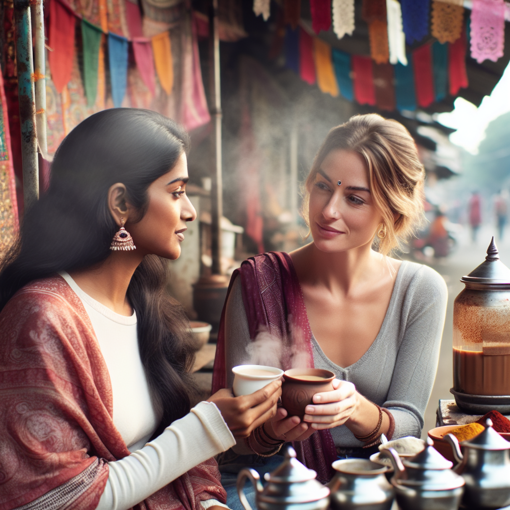 Friends Sharing a Chai